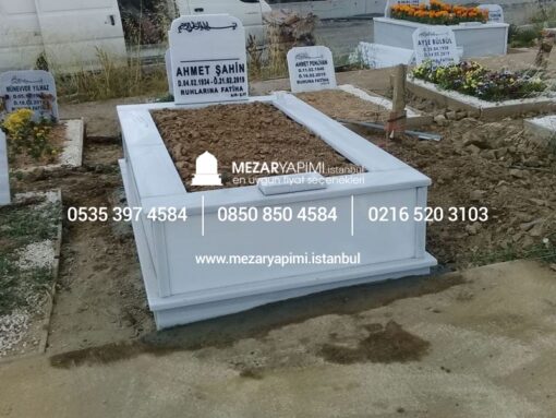 Tek Kişilik Mermer Mezar - Görsel 7
