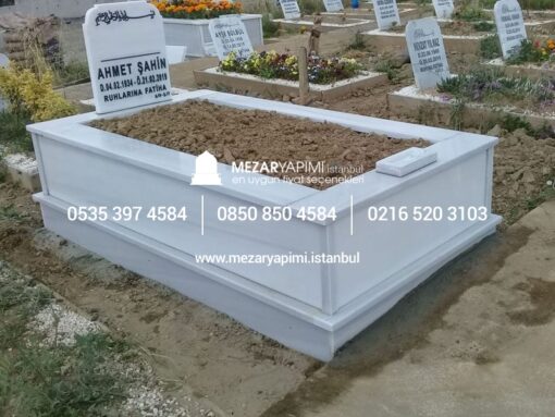Tek Kişilik Mermer Mezar - Görsel 5