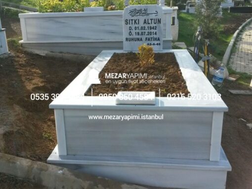 Tek Kişilik Mermer Mezar - Görsel 15
