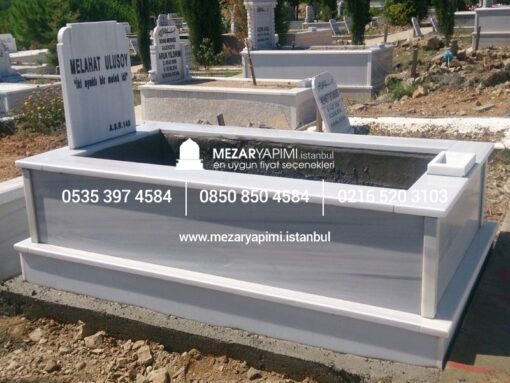 Tek Kişilik Mermer Mezar - Görsel 18