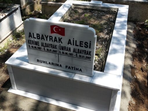 70 - 80  Cm Mezar Baştaşı - Görsel 3