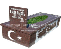 L-23 KIRMIZI GRANİT TÜRKİYE MODELİ KOMPLE 5 CM KALINLIKTA MEZAR