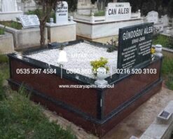 Alternative view of İki Kişilik İki Renkli Komple Granit Mezar