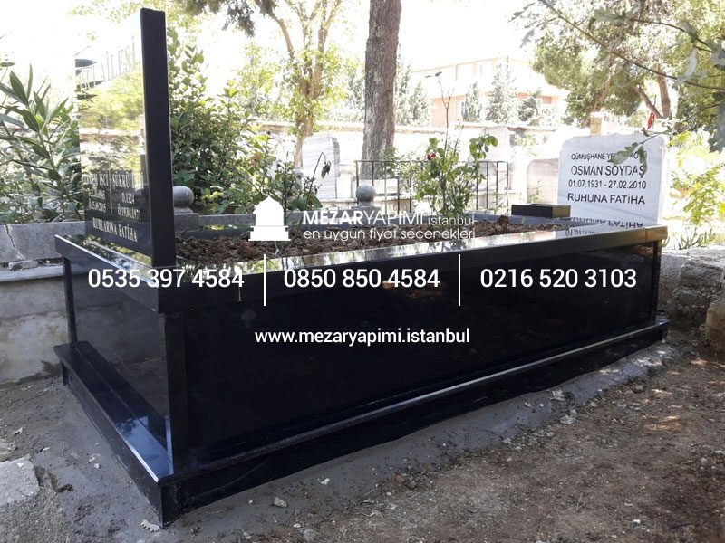 Tek Kişilik Komple Granit Mezar 6 cm - Görsel 3