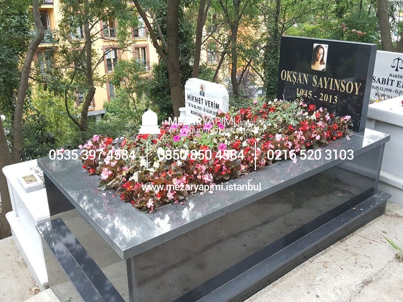 Tek Kişilik Komple Granit Mezar 6 cm - Görsel 7