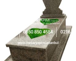 L-36 Krem Rengi Kalpli Mezar Modeli 5cm Kalınlıkta Blok Mezar Modeli