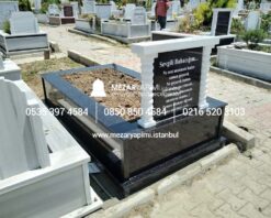 Alternative view of Tek Kişilik Komple Granit Mermer Sütunlu Model