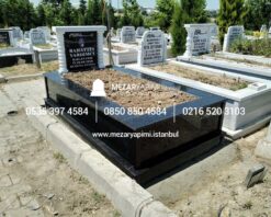 Tek Kişilik Komple Granit Mermer Sütunlu Model