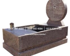 G-128 Dolunay Baş Taşlı Blok Granit Mezar Modeli