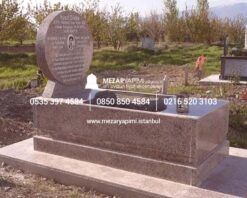 Alternative view of G-128 Dolunay Baş Taşlı Blok Granit Mezar Modeli