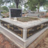 cift Kisilik Granit Desen islemeli Sutunlu Mezar-1