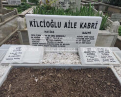cift Kisilik Beyaz Mermer Blok Mezar-5