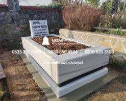 Blok Mezar Modeli Marmara Beyazı