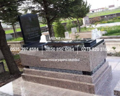 Alternative view of Porino Granit Konik Kesim Blok Mezar
