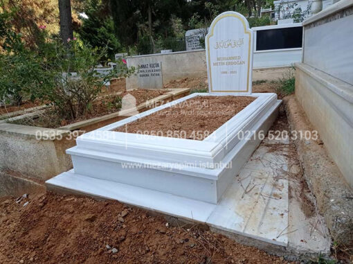 Mermer Blok Kısa (Alçak) Mezar Modeli