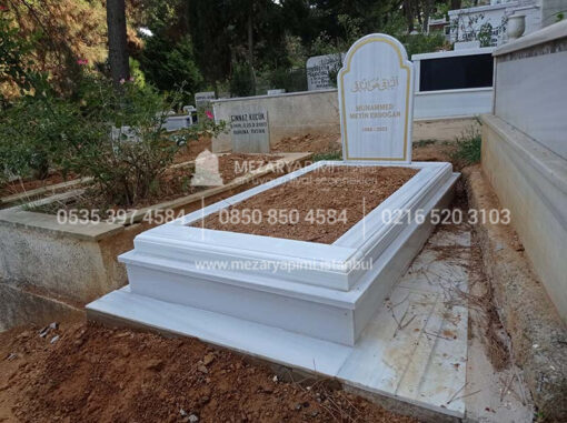 Mermer Blok Kısa (Alçak) Mezar Modeli - Görsel 4