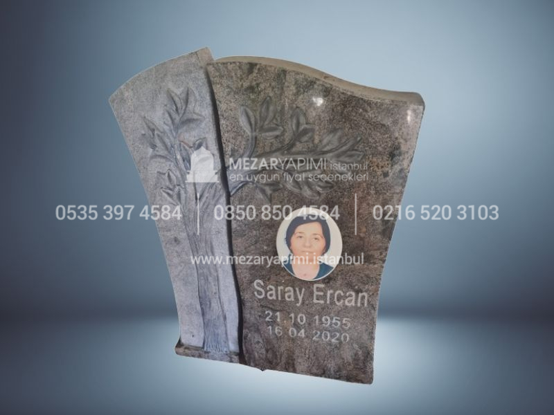 Çınar Ağacı Granit Mezar Taşı - Görsel 2