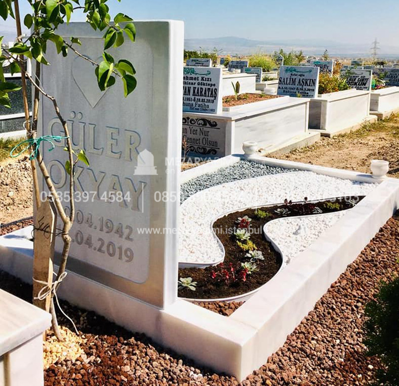 Suyolu Şeklinde Mermer Mezar Modeli