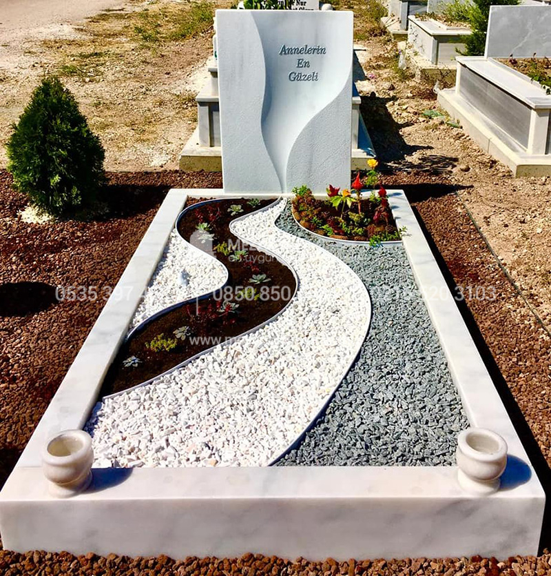 Suyolu Şeklinde Mermer Mezar Modeli