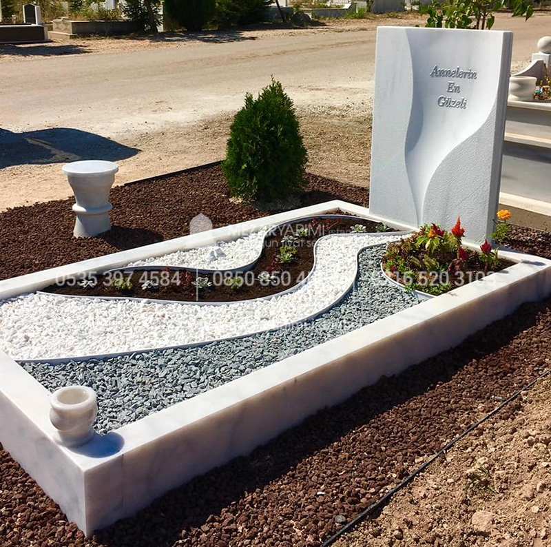 Suyolu Şeklinde Mermer Mezar Modeli