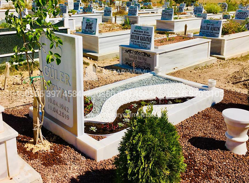 Suyolu Şeklinde Mermer Mezar Modeli