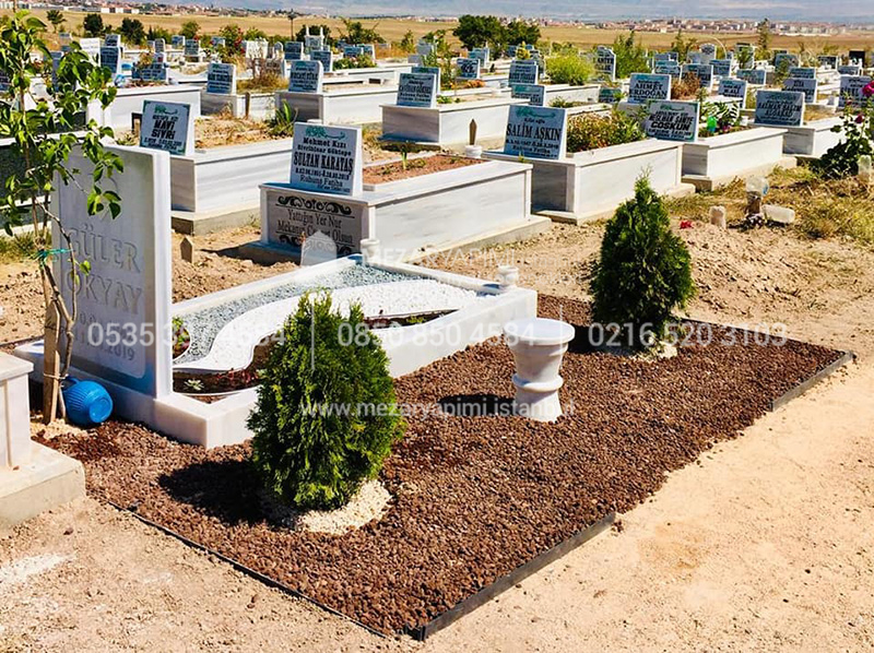 Suyolu Şeklinde Mermer Mezar Modeli