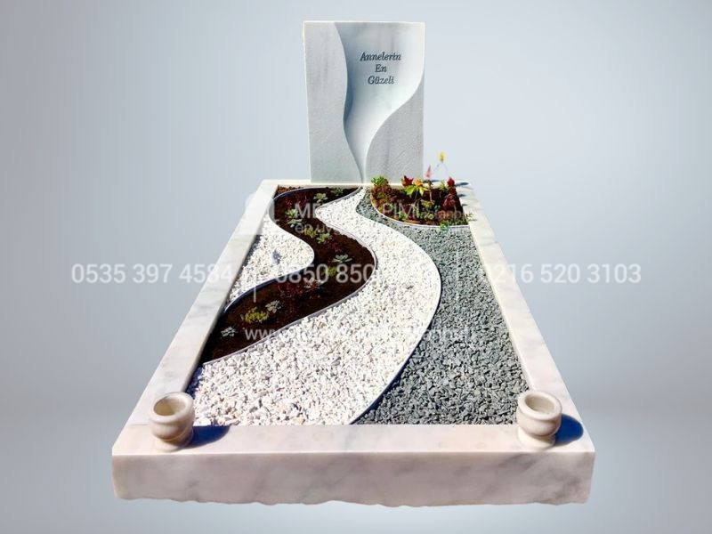 Suyolu Şeklinde Mermer Mezar Modeli