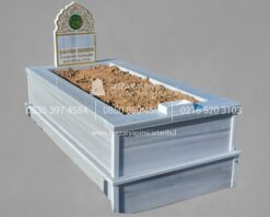 Özel Tasarım Baş Taşı Kabartma İşlemeli Mermer Mezar