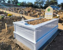 Özel Tasarım Baş Taşı Kabartma İşlemeli Mermer Mezar