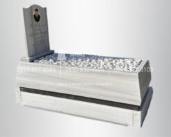 Mermer Konik Kesim 15cm Blok Mezar