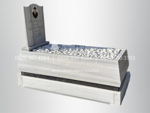 Mermer Konik Kesim 15cm Blok Mezar