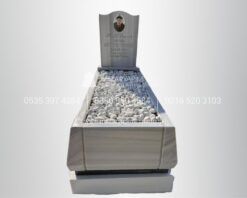 Mermer Konik Kesim 15cm Blok Mezar