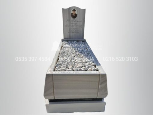 Mermer Konik Kesim 15cm Blok Mezar