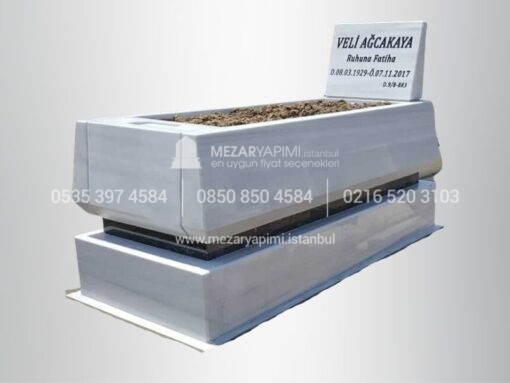 Mermer Konik Kesim 15cm Blok Mezar
