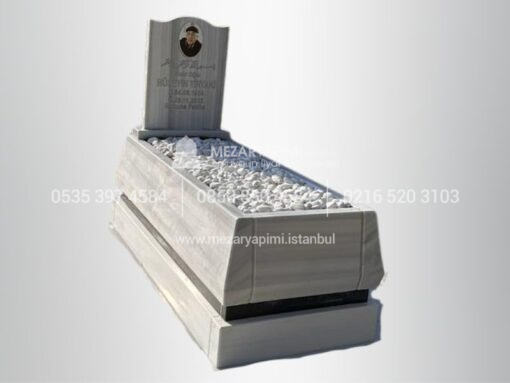 Mermer Konik Kesim 15cm Blok Mezar