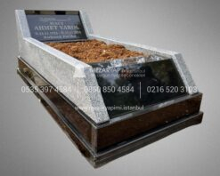 Egimli Mezar Modeli Absolute Black ve Beta Granit