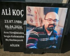 40x30cm Porselen Resimli Granit Mezar Taşı