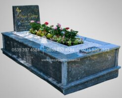 Abide Baş Taşı Komple Siyah Mermer Mezar