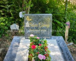 Abide Baş Taşı Komple Siyah Mermer Mezar