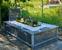 Abide Baş Taşı Komple Siyah Mermer Mezar