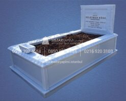 Baş Taşı ve Küpeşte Cnc İşlemeli Mermer Mezar