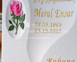 Su Yolu Şeklinde Cnc Mermer Mezar Taşı