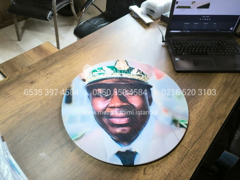 50cm Yuvarlak Daire Şeklinde Porselen Resim