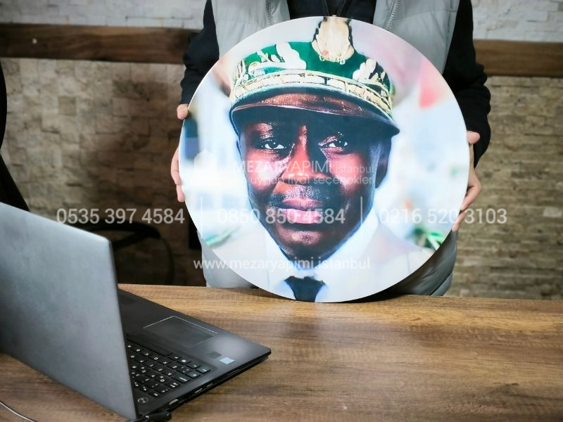 50cm Yuvarlak Daire Şeklinde Porselen Resim