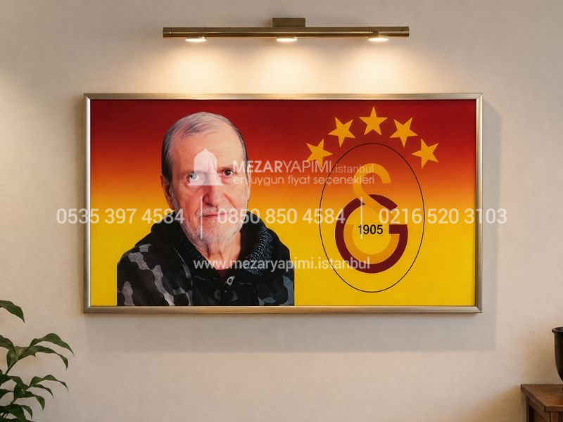 Galatasaray Logolu Porselen Resim 50x30cm