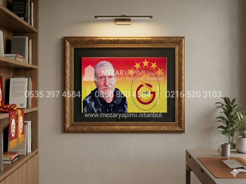 Galatasaray Logolu Porselen Resim 50x30cm