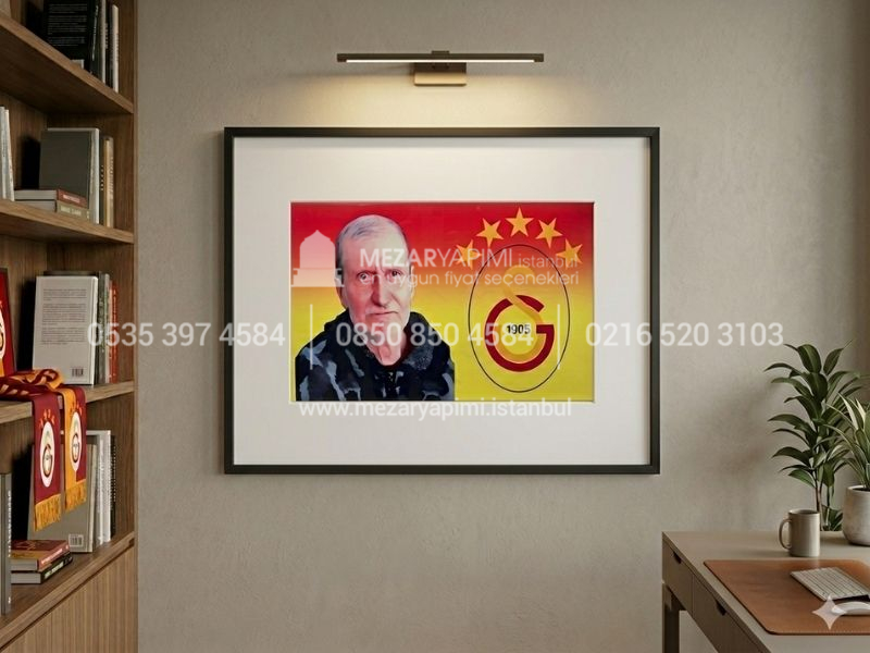 Galatasaray Logolu Porselen Resim 50x30cm